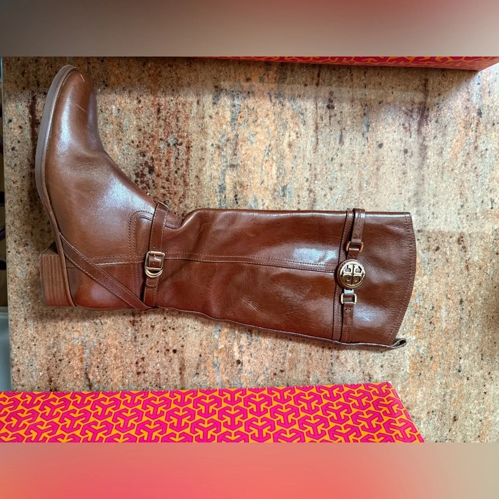 Tory Burch Leather Riding Boots - excellent condition!!!! - Picture 2 of 10